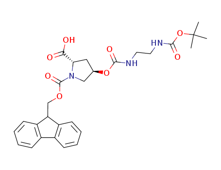 (2S,4R)-4-[[[[2-[[(1,1-Dimethylethoxy)carbonyl]amino]ethyl]amino]carbonyl]oxy]-1,2-pyrrolidinedicarboxylic acid 1-(9H-fluoren-9-ylmethyl) ester