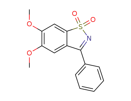 5,6-dimethoxy-3-phenyl-1,2-benzisothiazole 1,1-dioxide