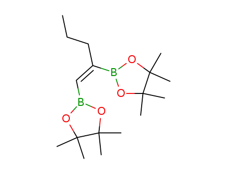 4,4,5,5-Tetramethyl-2-[1-(4,4,5,5-tetramethyl-1,3,2-dioxaborolan-2-yl)pent-1-en-2-yl]-1,3,2-dioxaborolane