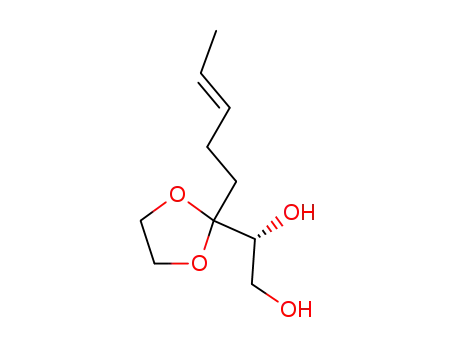 (R)-1-((E)-2-(pent-3-enyl)-[1,3]dioxolan-2-yl)-ethane-1,2-diol