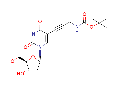 5-(3-N-(tert-butoxycarbonyl)amino-1-propynyl)-2'-deoxyuridine