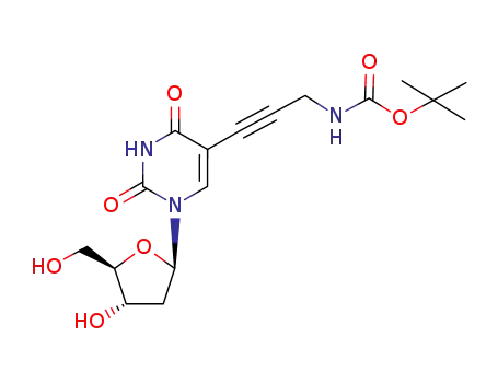 5-(3-N-(tert-Butoxycarbonyl)amino-1-propynyl)-2'-deoxyuridine