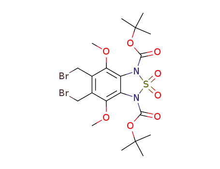5,6-bis-bromomethyl-4,7-dimethoxy-2,2-dioxo-2λ<sup>6</sup>-benzo[1,2,5]thiadiazole-1,3-dicarboxylic acid di-<i>tert</i>-butyl ester