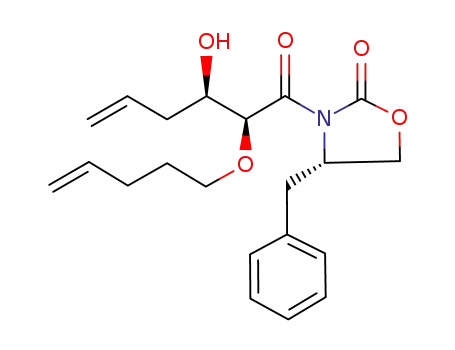 (4S)-3-<(2S,3R)-1-oxo-2-(pent-4-enyl-1-oxy)-3-hydroxy-5-hexenyl>-4-benzyl-2-oxazolidinone