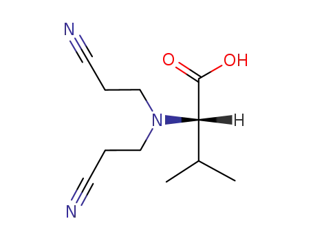 Molecular Structure of 91384-08-6 ([N,N-Bis(2-cyanoethyl)]-L-valine)