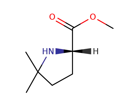Molecular Structure of 747407-19-8 (L-Proline, 5,5-dimethyl-, methyl ester (9CI))