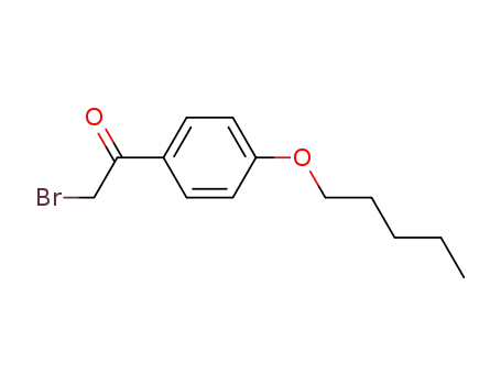 Molecular Structure of 62179-79-7 (Ethanone, 2-bromo-1-[4-(pentyloxy)phenyl]-)