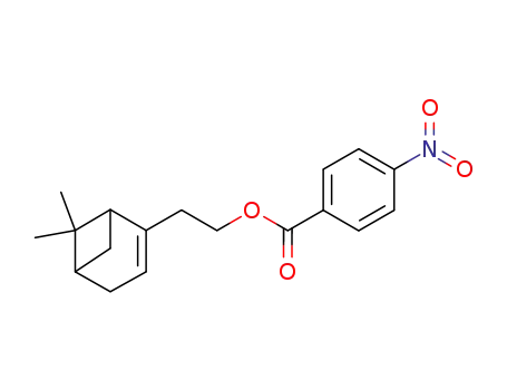 Molecular Structure of 79552-27-5 (2-(6,6-dimethylbicyclo[3.1.1]hept-2-en-2-yl)ethyl 4-nitrobenzoate)