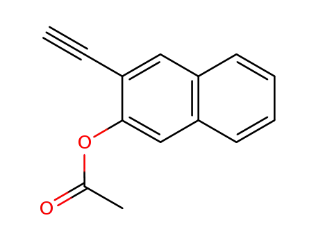 Molecular Structure of 342890-16-8 (2-ethynyl-3-acetoxynaphthalene)
