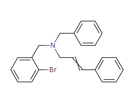 Benzyl-(2-bromo-benzyl)-((E)-3-phenyl-allyl)-amine