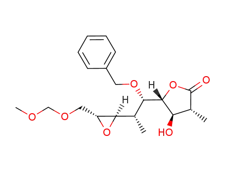 (3R,4R,5R)-5-[(1S,2S)-1-Benzyloxy-2-((2R,3R)-3-methoxymethoxymethyl-oxiranyl)-propyl]-4-hydroxy-3-methyl-dihydro-furan-2-one