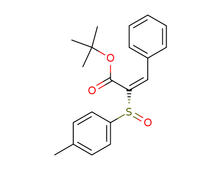 2-Propenoic acid, 2-[(R)-(4-methylphenyl)sulfinyl]-3-phenyl-,
1,1-dimethylethyl ester, (2E)-