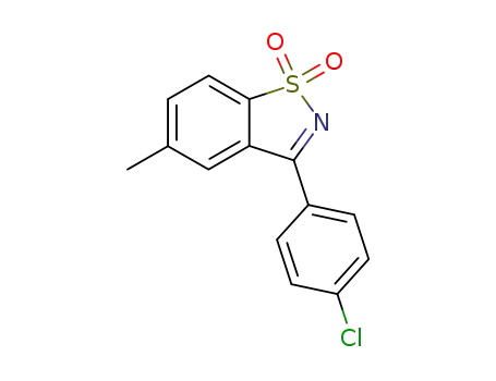 3-(4-chlorophenyl)-5-methylbenzo[d]isothiazole 1,1-dioxide