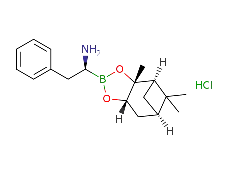 Molecular Structure of 178455-03-3 ((R)-BoroPhe-(+)-Pinanediol-HCl)