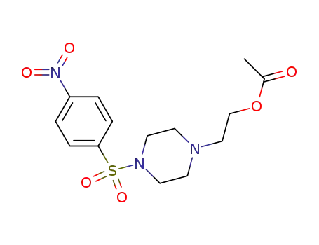 2-{4-[(4-Nitrophenyl)sulfonyl]-1-piperazinyl}ethyl acetate