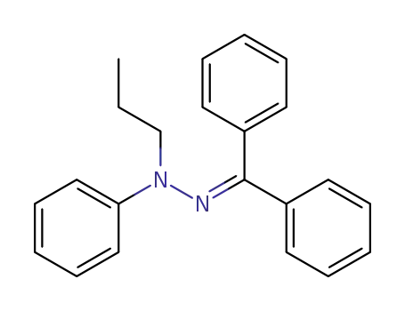 Molecular Structure of 61908-64-3 (Methanone, diphenyl-, phenylpropylhydrazone)