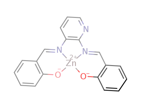 Molecular Structure of 727375-59-9 ([N,N′-bis(salicylidene)-2,3-diiminopyridine]zinc(II))