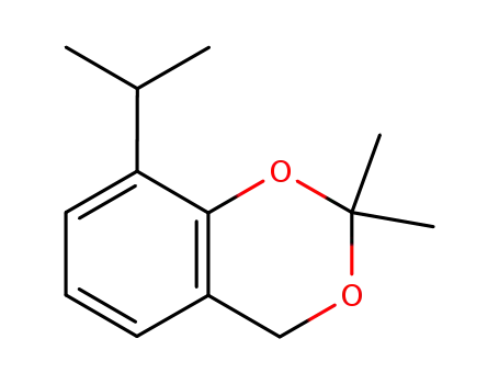 Molecular Structure of 214077-01-7 (4H-1,3-Benzodioxin,2,2-dimethyl-8-(1-methylethyl)-(9CI))