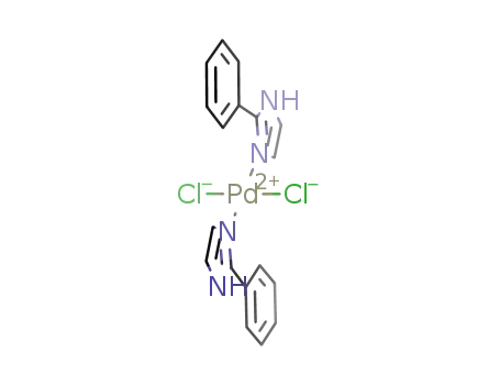 Molecular Structure of 1040403-31-3 ([Pd(2-phenylimidazole)<sub>2</sub>Cl<sub>2</sub>])
