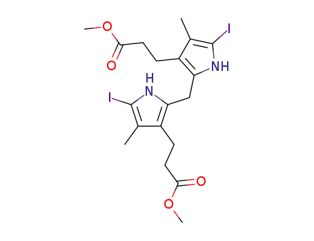 3-{5-Iodo-2-[5-iodo-3-(2-methoxycarbonyl-ethyl)-4-methyl-1H-pyrrol-2-ylmethyl]-4-methyl-1H-pyrrol-3-yl}-propionic acid methyl ester