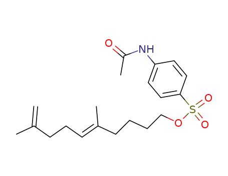 4-Acetylamino-benzenesulfonic acid (E)-5,9-dimethyl-deca-5,9-dienyl ester