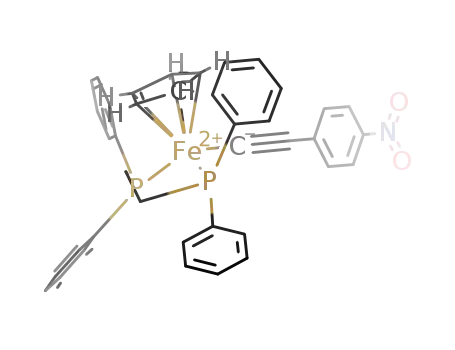 [Fe(η(5)-C5H5)(1,2-bis(diphenylphosphino)ethane)(4-CCC6H4NO2)]