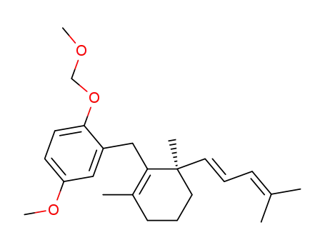 2-[(R)-2,6-Dimethyl-6-((E)-4-methyl-penta-1,3-dienyl)-cyclohex-1-enylmethyl]-4-methoxy-1-methoxymethoxy-benzene