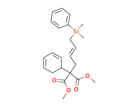 dimethyl (2,4-cyclohexadienyl)((E)-4-dimethylphenylsilyl-2-butenyl)malonate