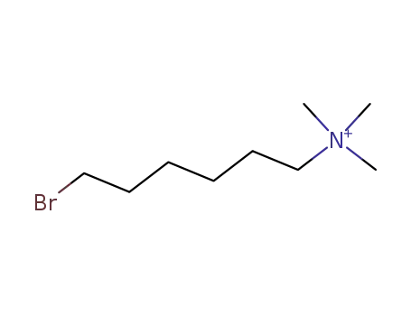 Molecular Structure of 191086-27-8 (6-(N,N,N-trimethylammonio)hexyl bromide)