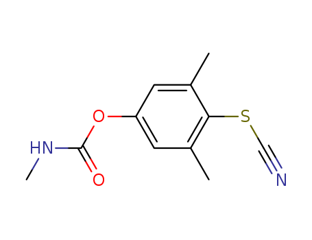 Thiocyanic acid, 2,6-dimethyl-4-[[(methylamino)carbonyl]oxy]phenyl ester