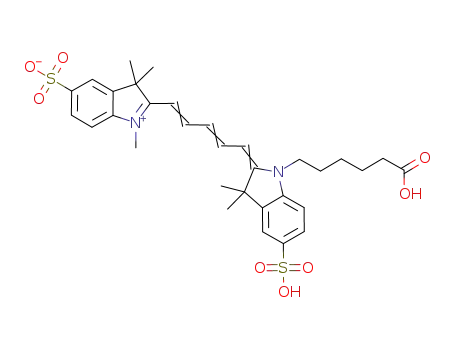 Molecular Structure of 1121756-16-8 (Sulfo-Cyanine5 carboxylic acid)