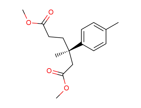 Hexanedioic acid, 3-methyl-3-(4-methylphenyl)-, dimethyl ester, (S)-