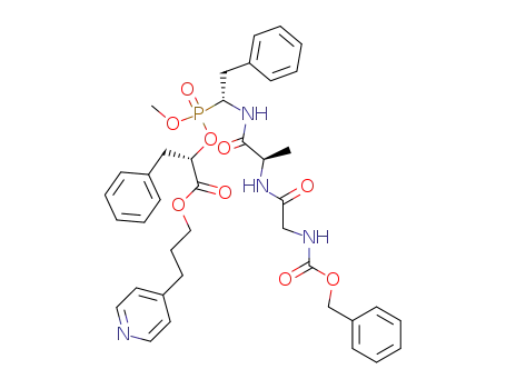 (S)-2-({(R)-1-[(R)-2-(2-Benzyloxycarbonylamino-acetylamino)-propionylamino]-2-phenyl-ethyl}-methoxy-phosphinoyloxy)-3-phenyl-propionic acid 3-pyridin-4-yl-propyl ester