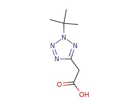 Molecular Structure of 64953-13-5 (2H-Tetrazole-5-acetic acid, 2-(1,1-dimethylethyl)-)