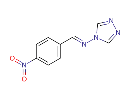 Molecular Structure of 34948-39-5 (4H-1,2,4-Triazol-4-amine, N-[(4-nitrophenyl)methylene]-)