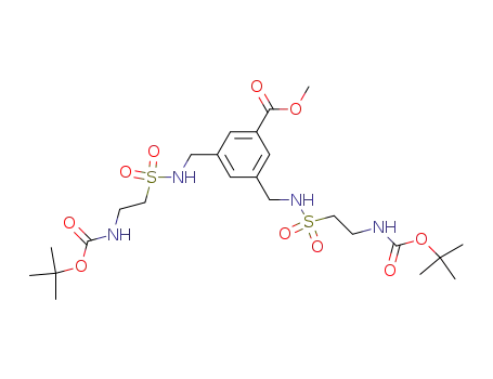 3,5-Bis-[(2-tert-butoxycarbonylamino-ethanesulfonylamino)-methyl]-benzoic acid methyl ester