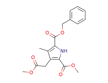 3-Methoxycarbonylmethyl-4-methyl-1H-pyrrole-2,5-dicarboxylic acid 5-benzyl ester 2-methyl ester