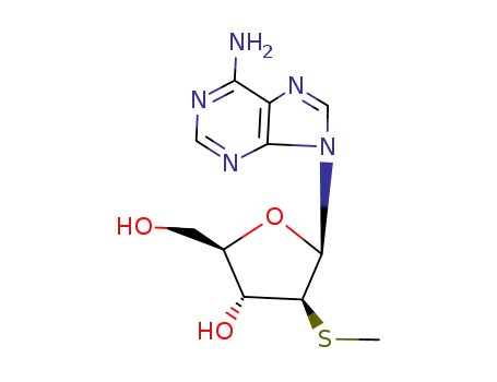 Molecular Structure of 70716-04-0 (9-(2-S-methyl-2-thiopentofuranosyl)-9H-purin-6-amine)