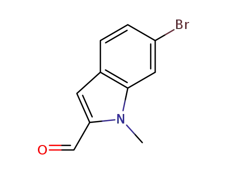 Molecular Structure of 1382774-60-8 (6-Bromo-1-methylindole-2-carbaldehyde)