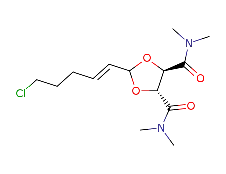 (4R,5R)-2-((E)-5-Chloro-pent-1-enyl)-[1,3]dioxolane-4,5-dicarboxylic acid bis-dimethylamide