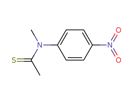 Molecular Structure of 65052-84-8 (Ethanethioamide,  N-methyl-N-(4-nitrophenyl)-)