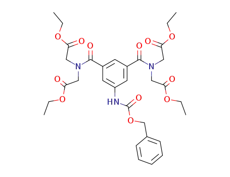 {[3-Benzyloxycarbonylamino-5-(bis-ethoxycarbonylmethyl-carbamoyl)-benzoyl]-ethoxycarbonylmethyl-amino}-acetic acid ethyl ester