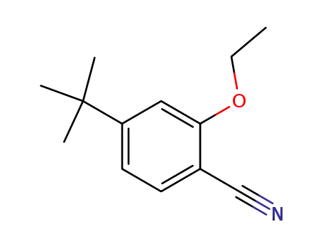 Molecular Structure of 168036-27-9 (Benzonitrile, 4-(1,1-dimethylethyl)-2-ethoxy- (9CI))