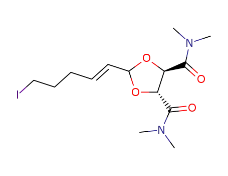 (4R,5R)-2-((E)-5-Iodo-pent-1-enyl)-[1,3]dioxolane-4,5-dicarboxylic acid bis-dimethylamide