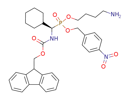 [(R)-Cyclohexyl-(9H-fluoren-9-ylmethoxycarbonylamino)-methyl]-phosphonic acid 4-amino-butyl ester 4-nitro-benzyl ester