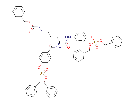 {(S)-5-[4-(Bis-benzyloxy-phosphoryloxy)-benzoylamino]-5-[4-(bis-benzyloxy-phosphoryloxy)-phenylcarbamoyl]-pentyl}-carbamic acid benzyl ester