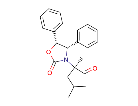 (R)-2,4-Dimethyl-2-((4S,5R)-2-oxo-4,5-diphenyl-oxazolidin-3-yl)-pentanal