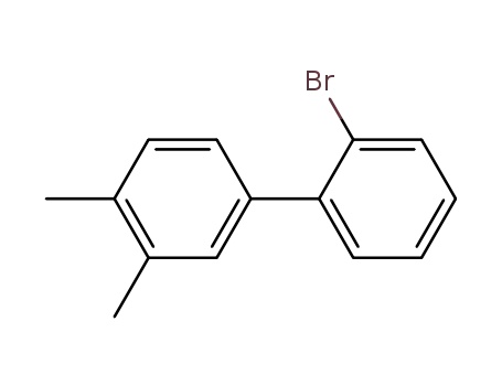 Molecular Structure of 89346-62-3 (1,1'-Biphenyl, 2-bromo-3',4'-dimethyl-)