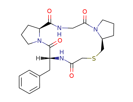 cyclo(glycyl-prolyl-psi(CH2S)-glycyl-phenylalanyl-prolyl)