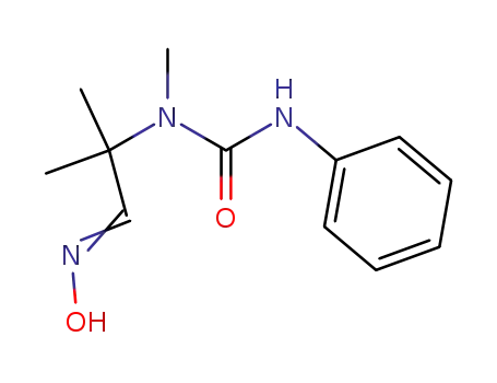 Molecular Structure of 88235-72-7 (Urea, N-[2-(hydroxyimino)-1,1-dimethylethyl]-N-methyl-N'-phenyl-)